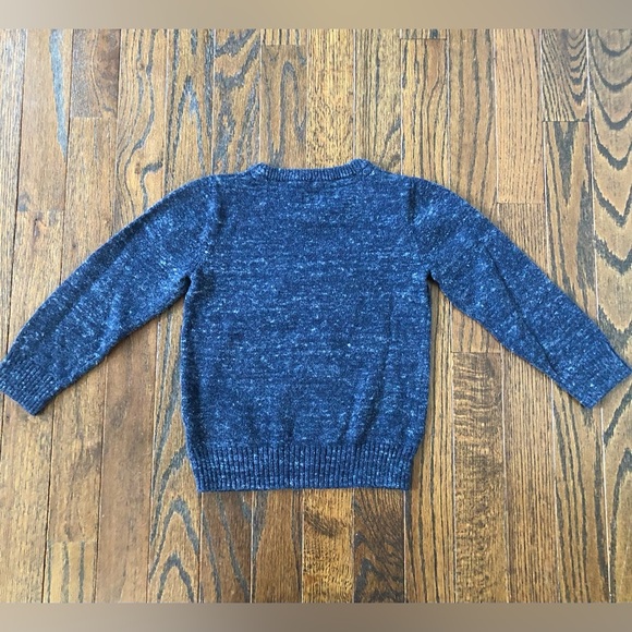babyGap Boys 2/2T Heathered Navy Blue Knit Crewneck Sweater w/Racing Car - VGUC! - Picture 7 of 7
